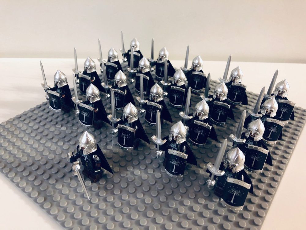 Lord the Rings Gondor Light Swords Block Figures Set 21pcs