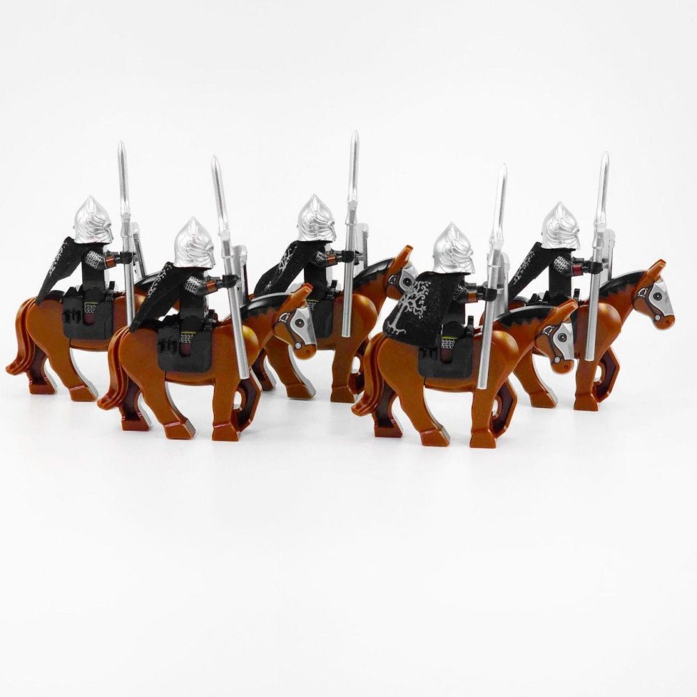 Lord the Rings Gondor Spears With Mounts Block Figures Set 10pcs