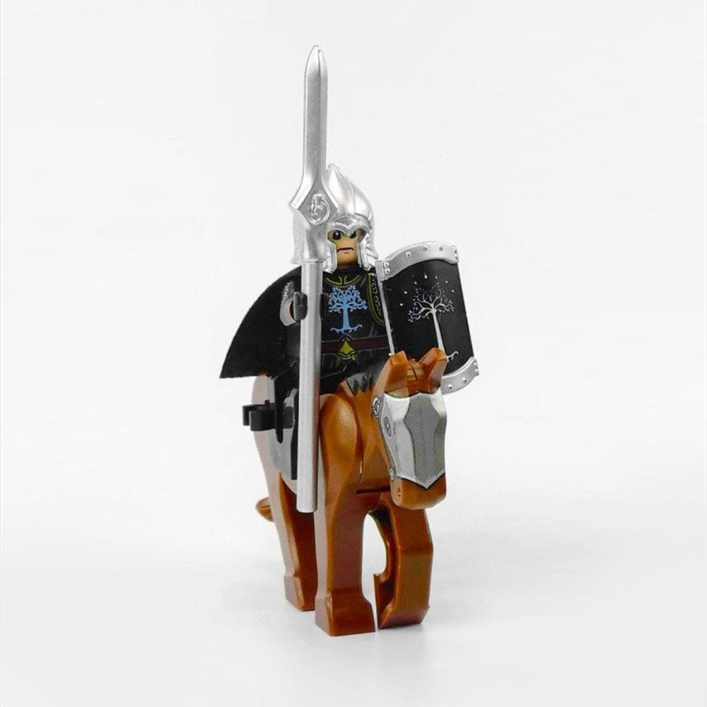 Lord the Rings Gondor Spears With Mounts Block Figures Set 10pcs