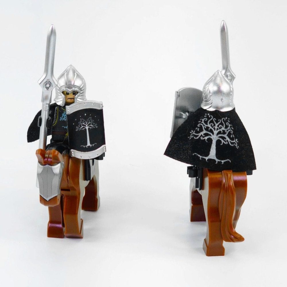 Lord the Rings Gondor Spears With Mounts Block Figures Set 10pcs