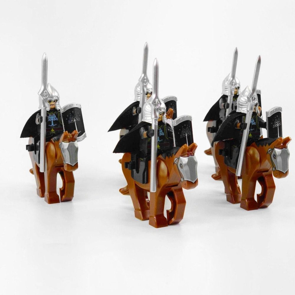 Lord the Rings Gondor Spears With Mounts Block Figures Set 10pcs