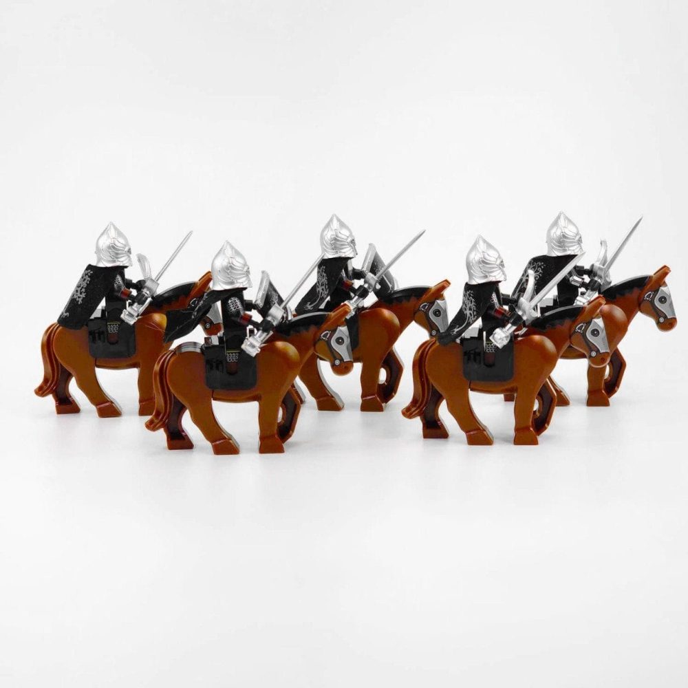 Lord the Rings Gondor Swords With Mounts Block Figures Set 10pcs