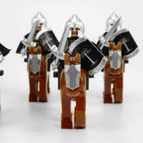Lord the Rings Gondor Swords With Mounts Block Figures Set 10pcs