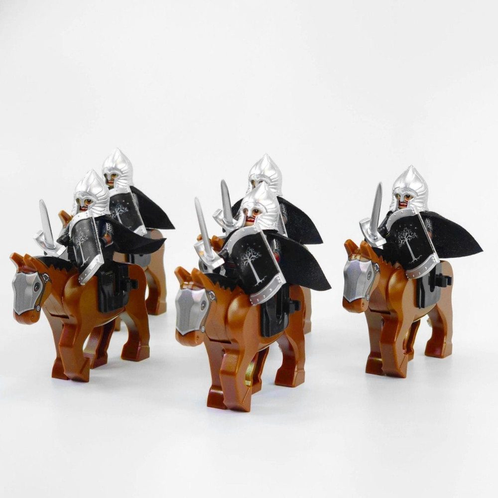 Lord the Rings Gondor Swords With Mounts Block Figures Set 10pcs
