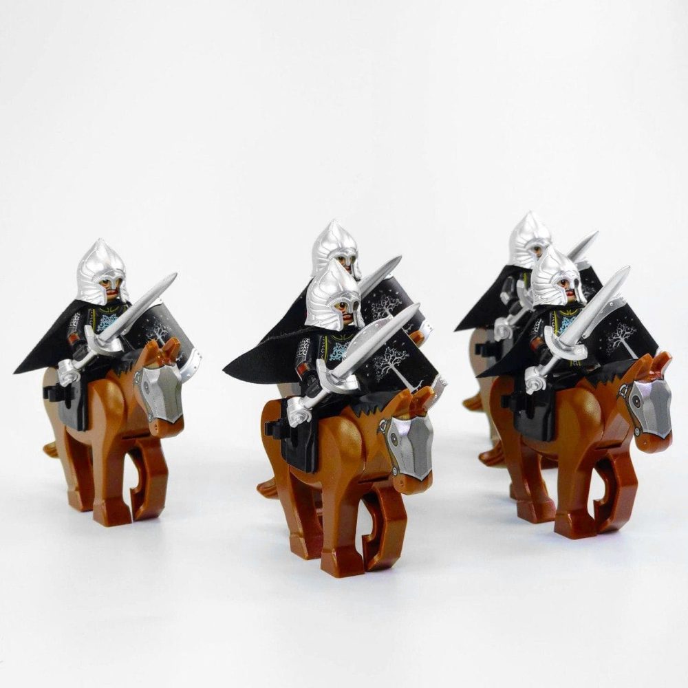 Lord the Rings Gondor Swords With Mounts Block Figures Set 10pcs