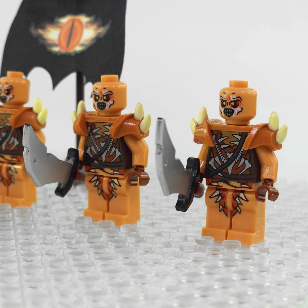 Lord the Rings Gundabad Orcs Block Figures Set 5pcs
