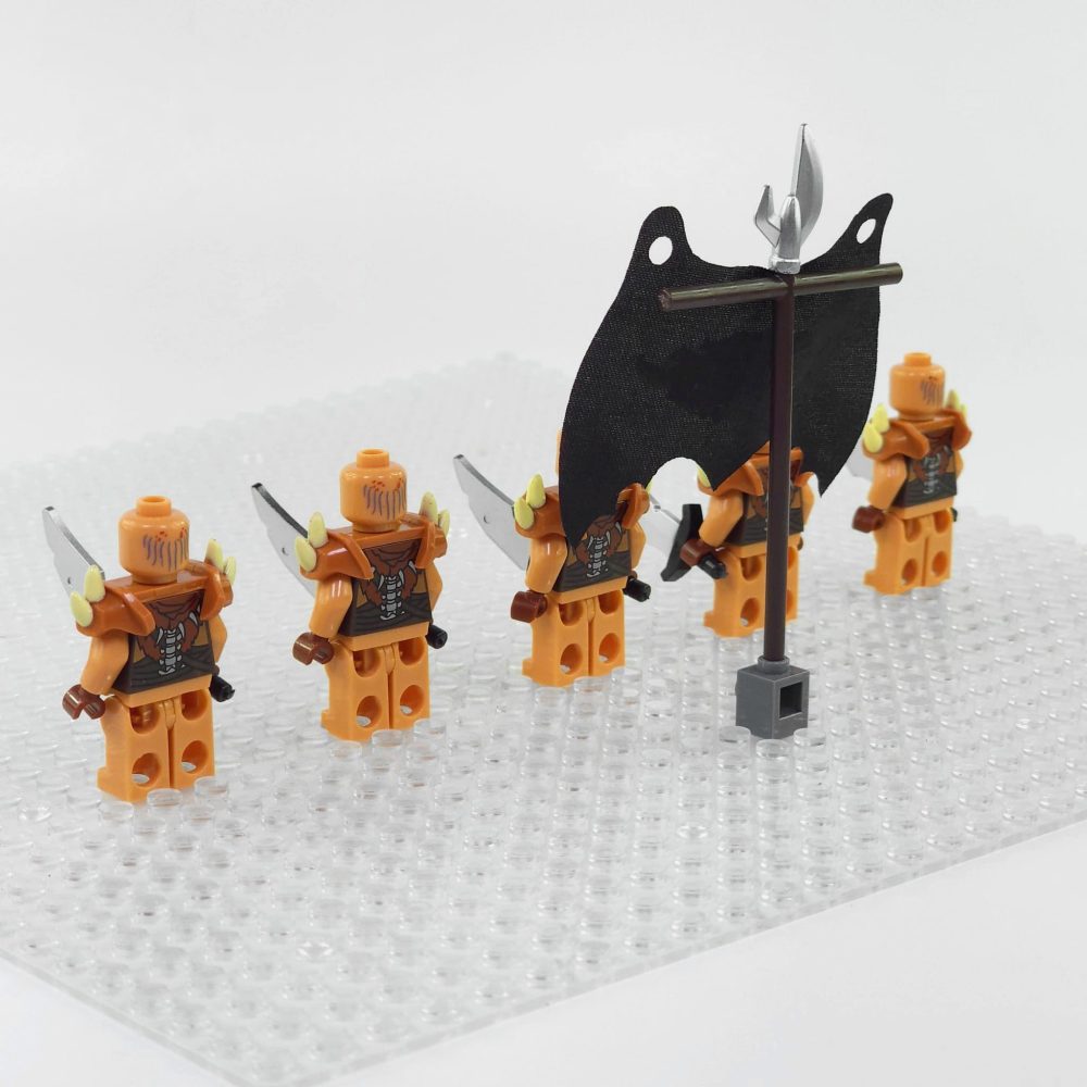 Lord the Rings Gundabad Orcs Block Figures Set 5pcs