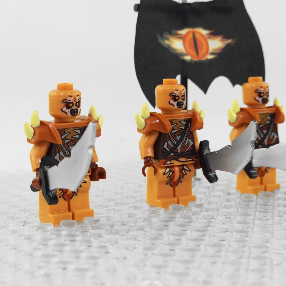 Lord the Rings Gundabad Orcs Block Figures Set 5pcs