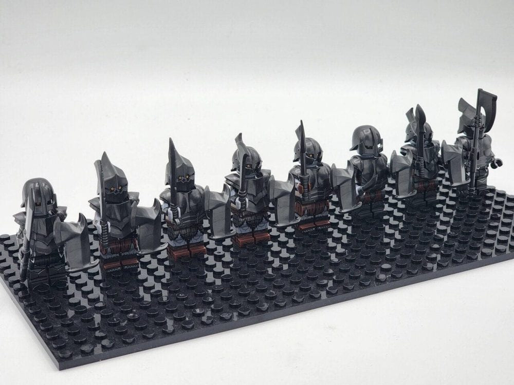 Lord the Rings Gundabad Orcs Block Figures Set 8pcs