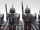 Lord the Rings Gundabad Orcs Block Figures Set 8pcs