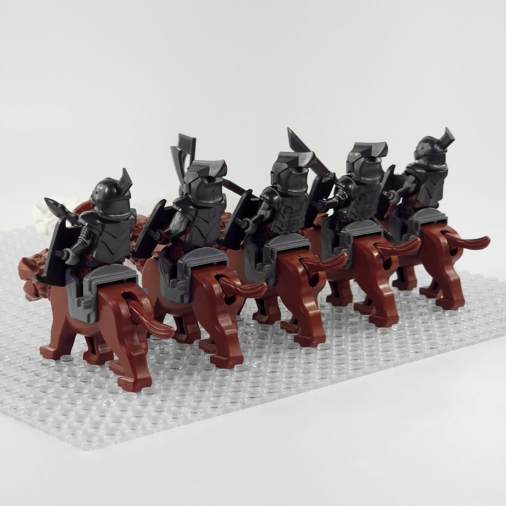 Lord the Rings Gundabad Orcs Warg Riders Block Figures  Set