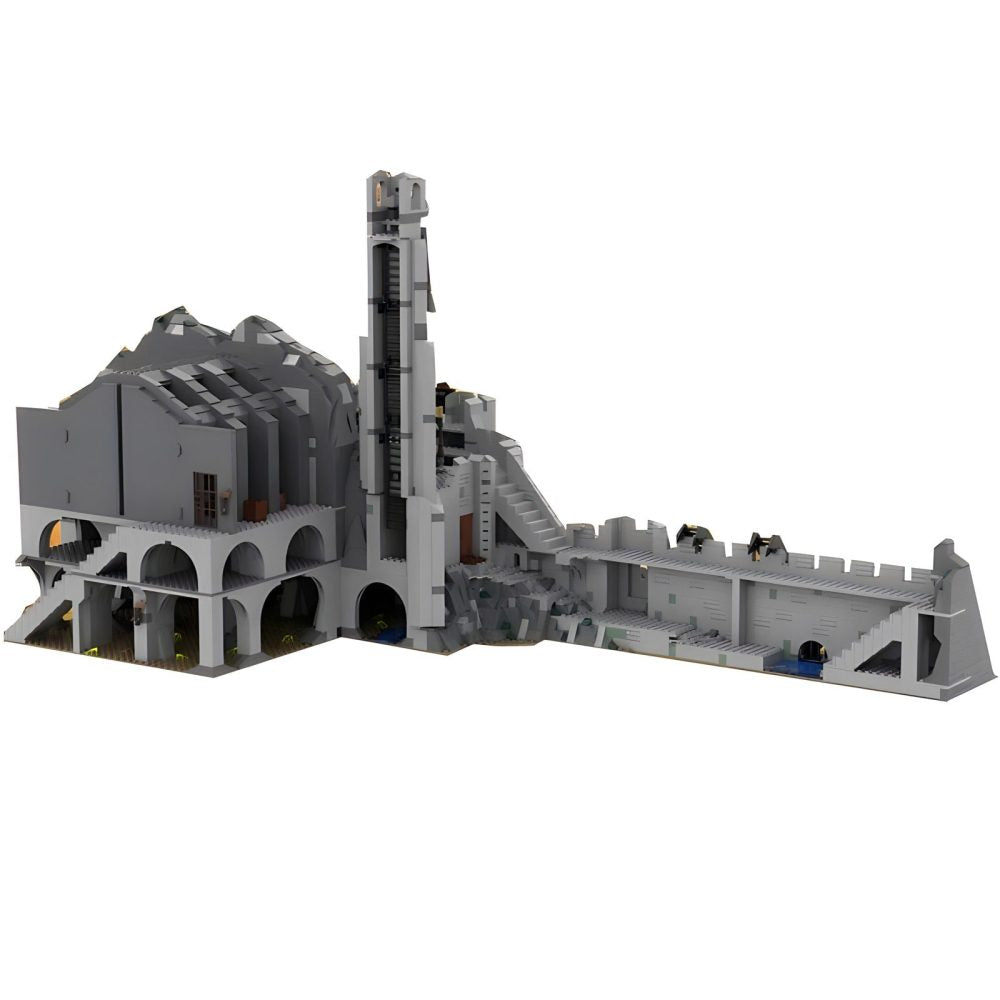 Lord the Rings Helms Deep MOC Building Set With 100 Block Figures
