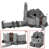Lord the Rings Helms Deep MOC Building Set With 100 Block Figures