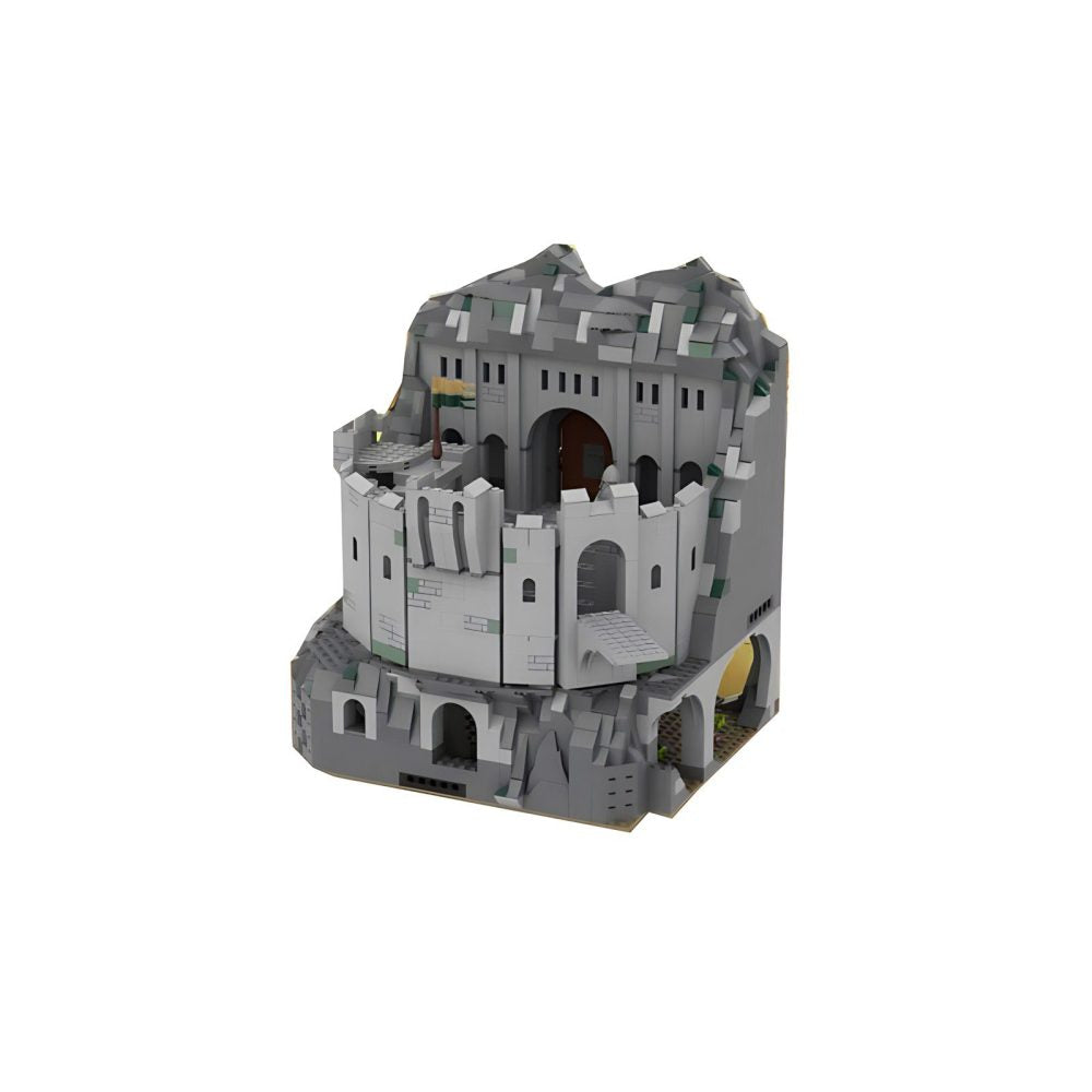 Lord the Rings Helms Deep MOC Building Set With 100 Block Figures