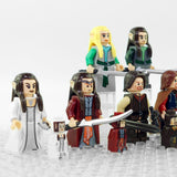 Lord the Rings High Elves and Men Block Figures Set 8pcs