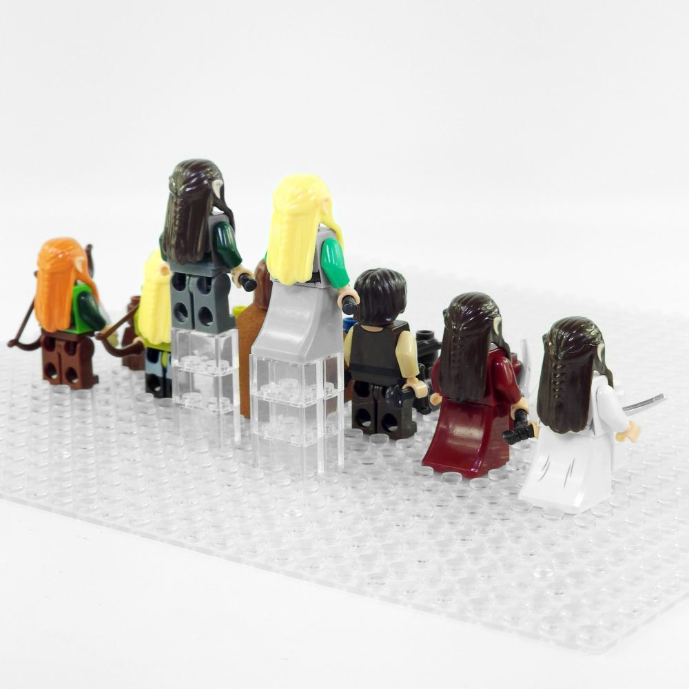 Lord the Rings High Elves and Men Block Figures Set 8pcs