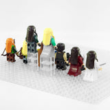 Lord the Rings High Elves and Men Block Figures Set 8pcs
