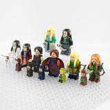 Lord the Rings High Elves and Men Block Figures Set 8pcs