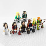 Lord the Rings High Elves and Men Block Figures Set 8pcs