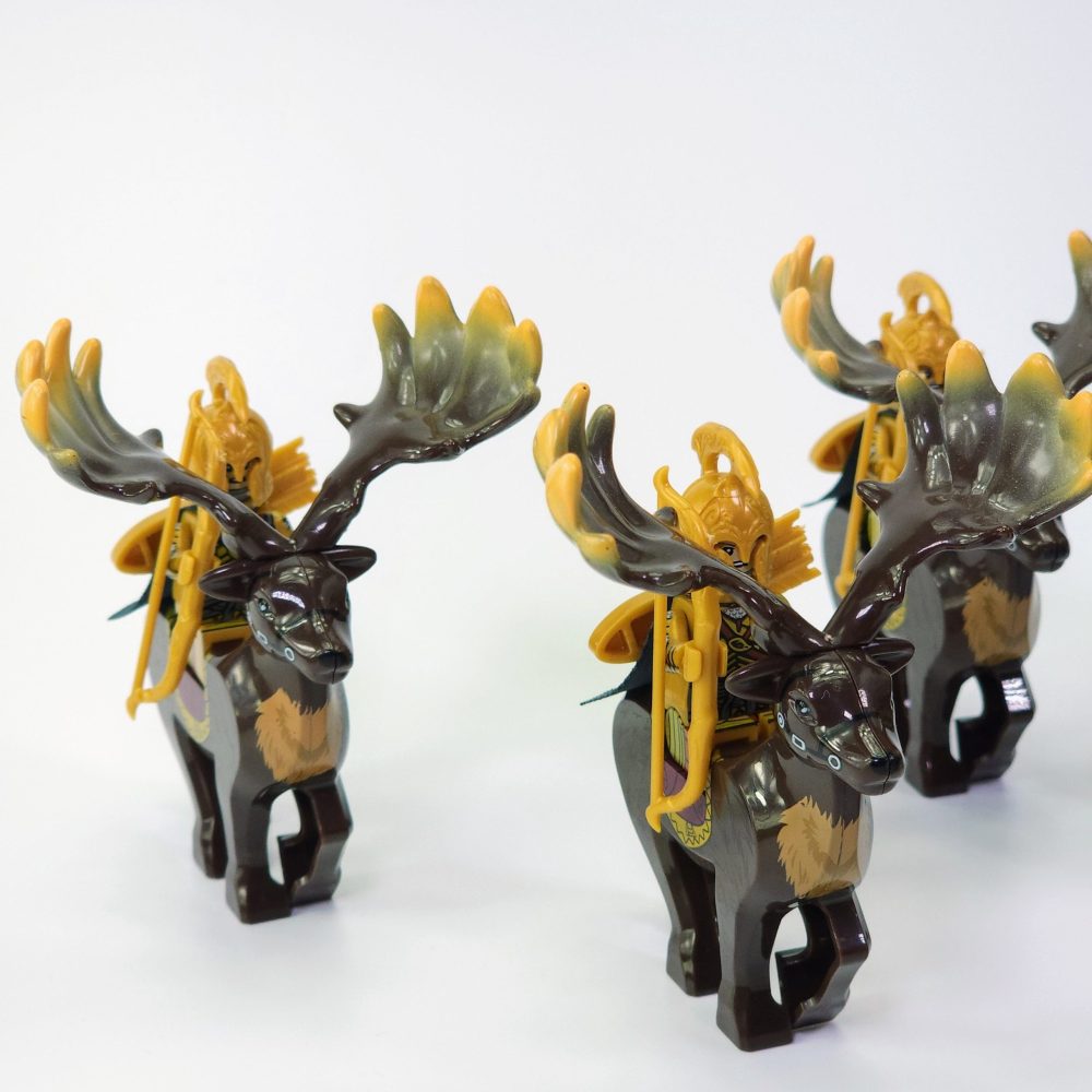 Lord the Rings High Elves on Elk Mount Block Figures Set 12pcs