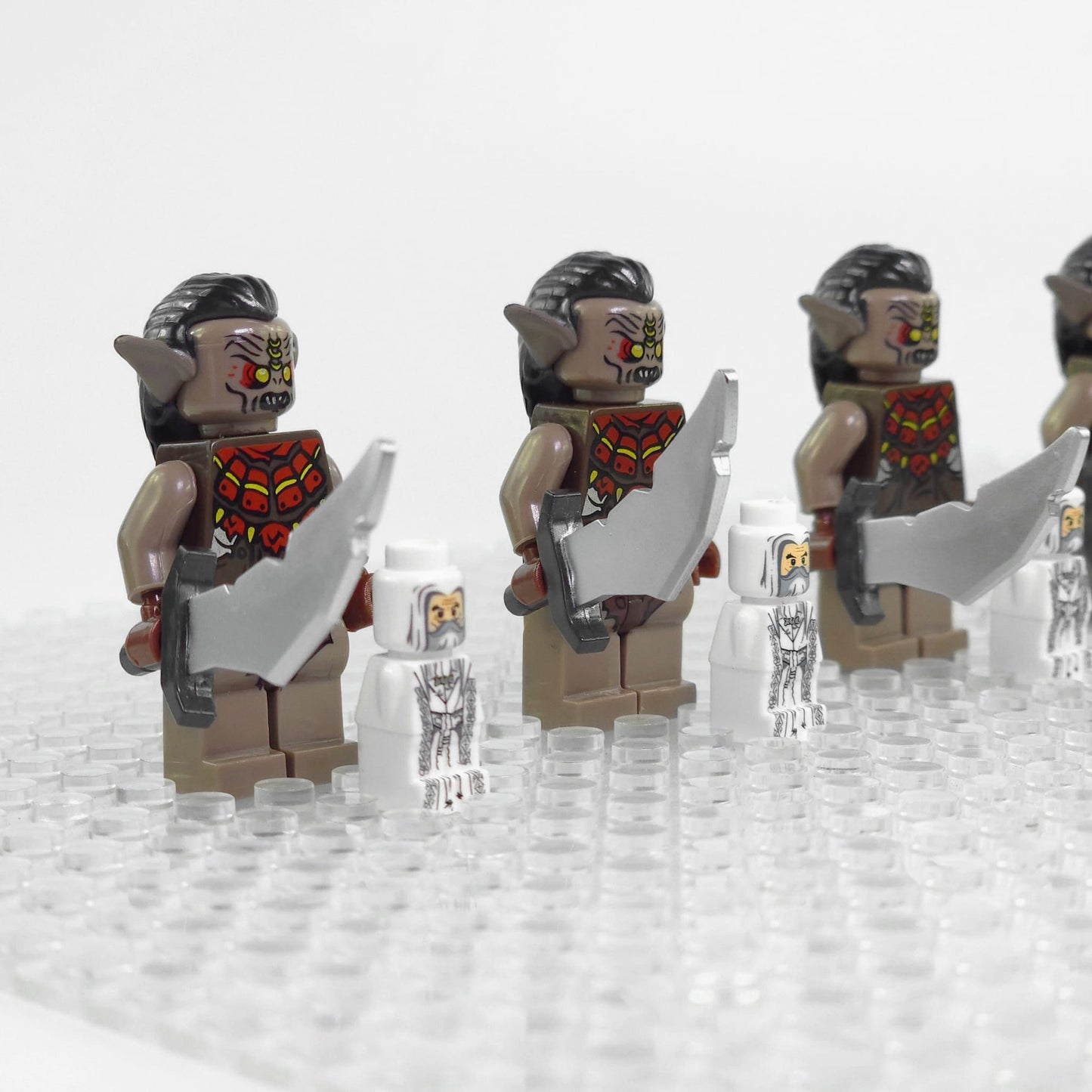 Lord the Rings Hunter Orcs Block Figures Set 5pcs