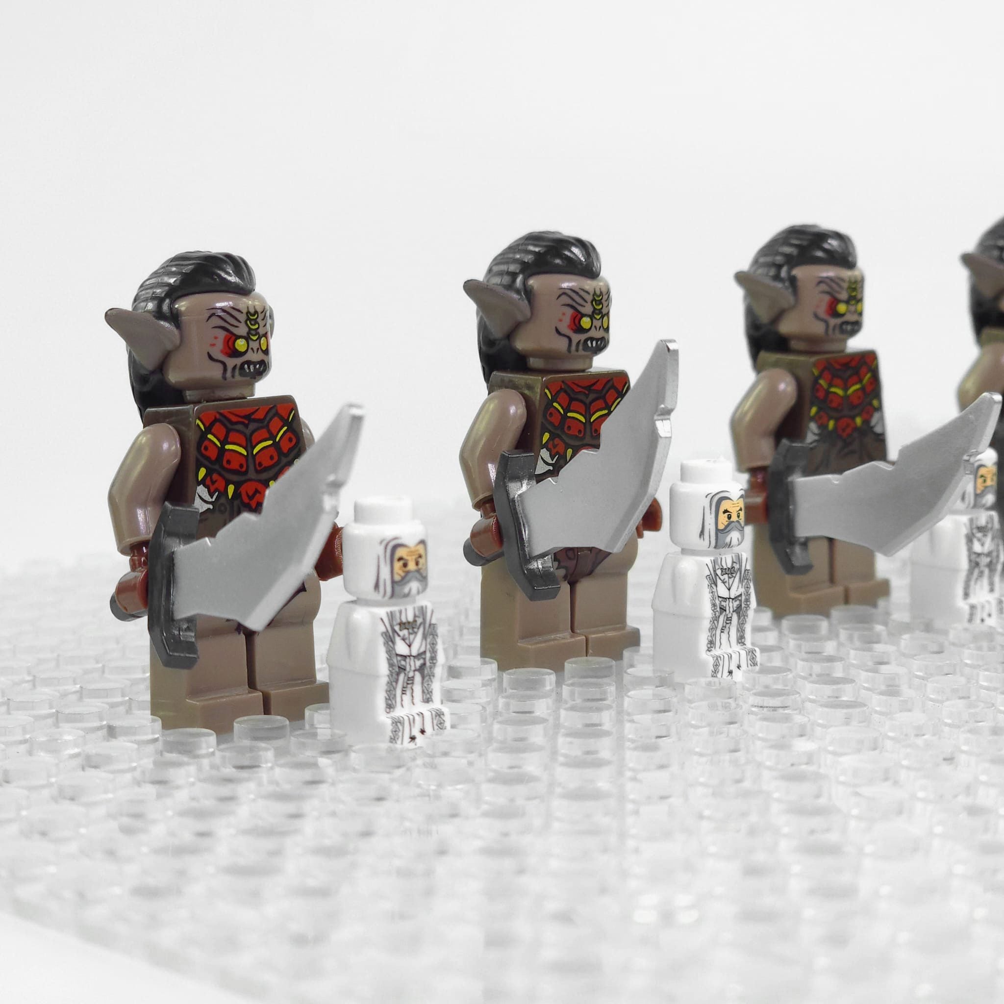 Lord the Rings Hunter Orcs Block Figures Set 5pcs