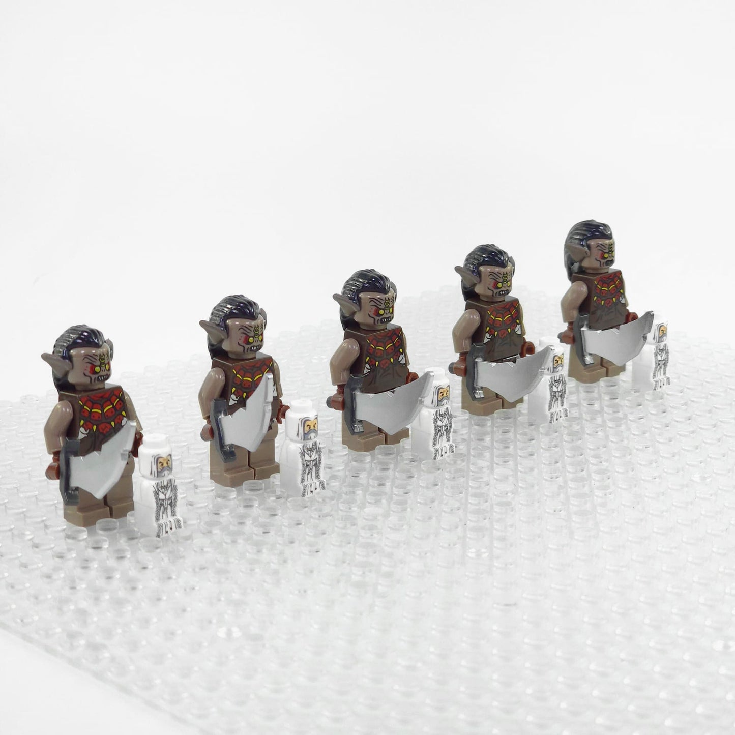 Lord the Rings Hunter Orcs Block Figures Set 5pcs