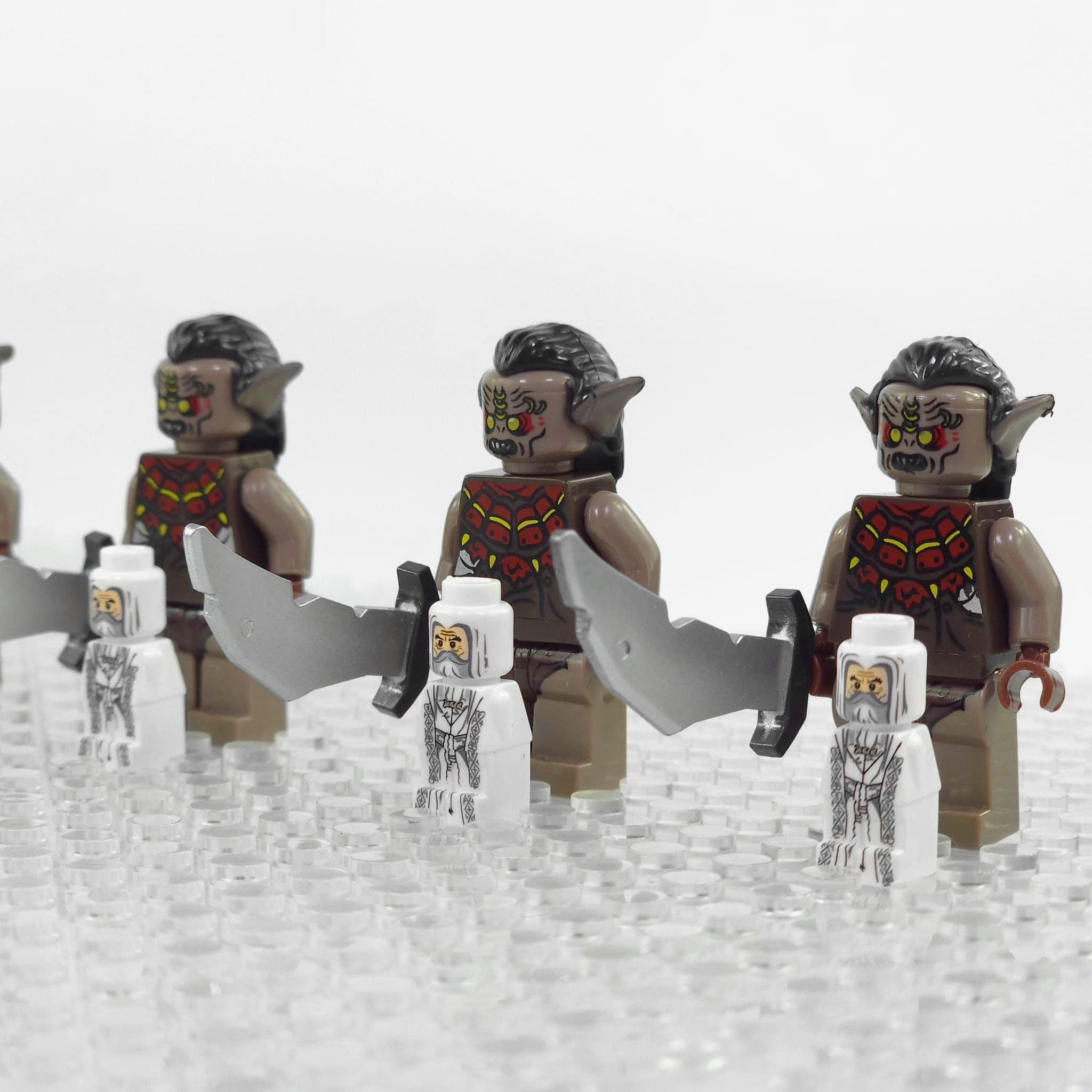 Lord the Rings Hunter Orcs Block Figures Set 5pcs