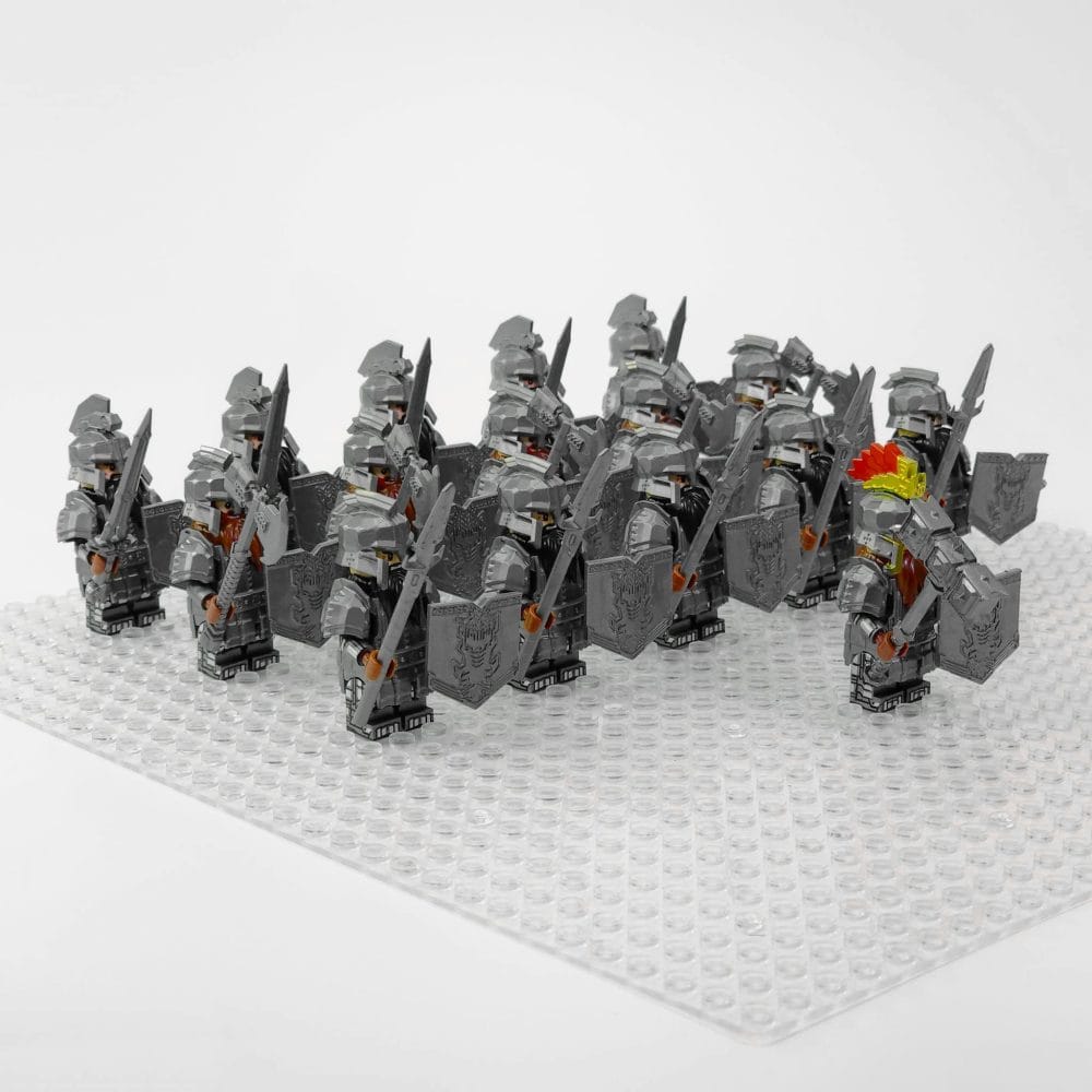 Lord the Rings Iron Hill Dwarves Block Figures Set 16pcs