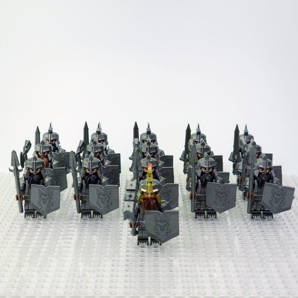 Lord the Rings Iron Hill Dwarves Block Figures Set 16pcs