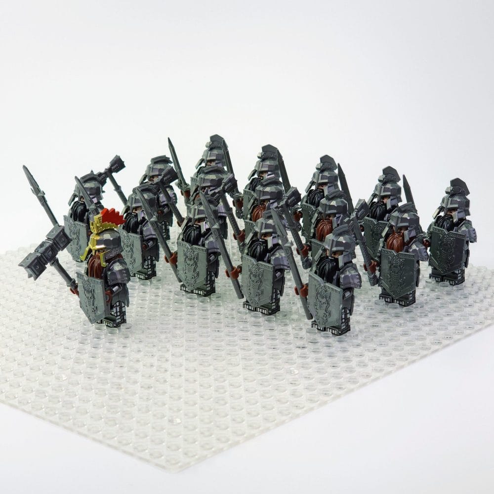 Lord the Rings Iron Hill Dwarves Block Figures Set 16pcs