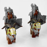 Lord the Rings Iron Hill Dwarves with Boars and Goat Mounts