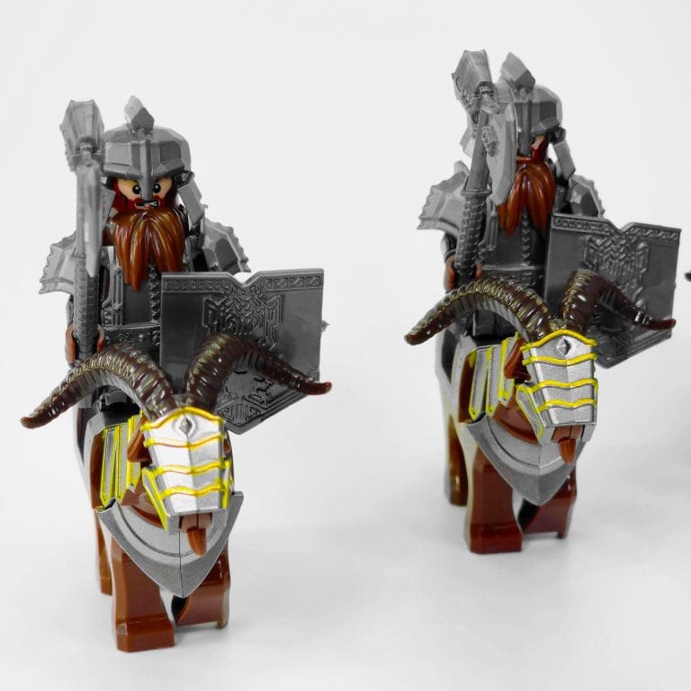 Lord the Rings Iron Hill Dwarves with Boars and Goat Mounts