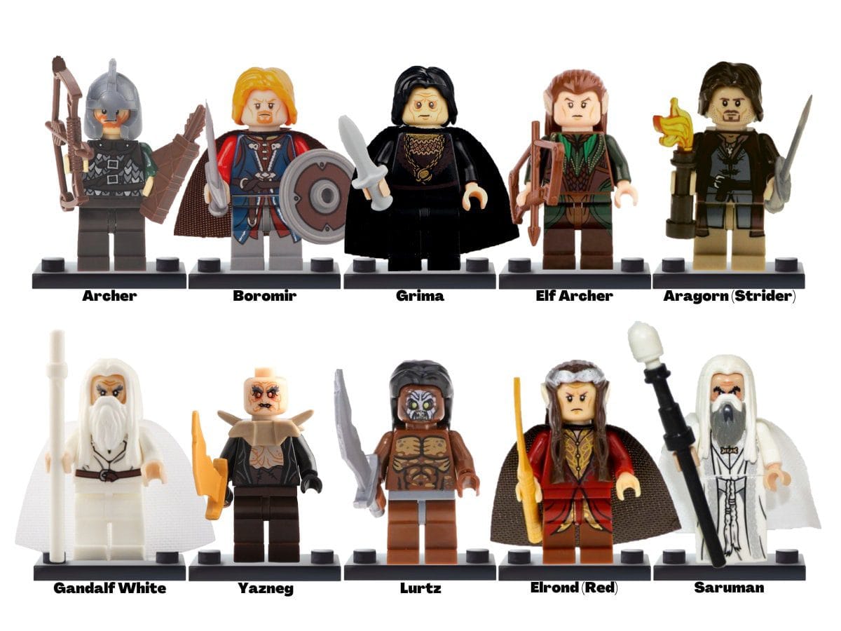 Lord the Rings Block Figures  Mega List