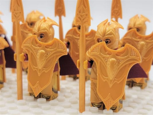 Lord the Rings Mirkwood Elves Spears Block Figures Set 10pcs