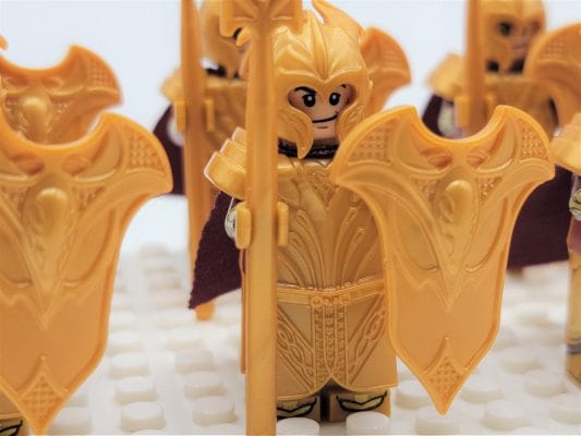 Lord the Rings Mirkwood Elves Spears Block Figures Set 10pcs