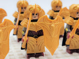 Lord the Rings Galadhrim Elves Swords Block Figures Set 10pcs