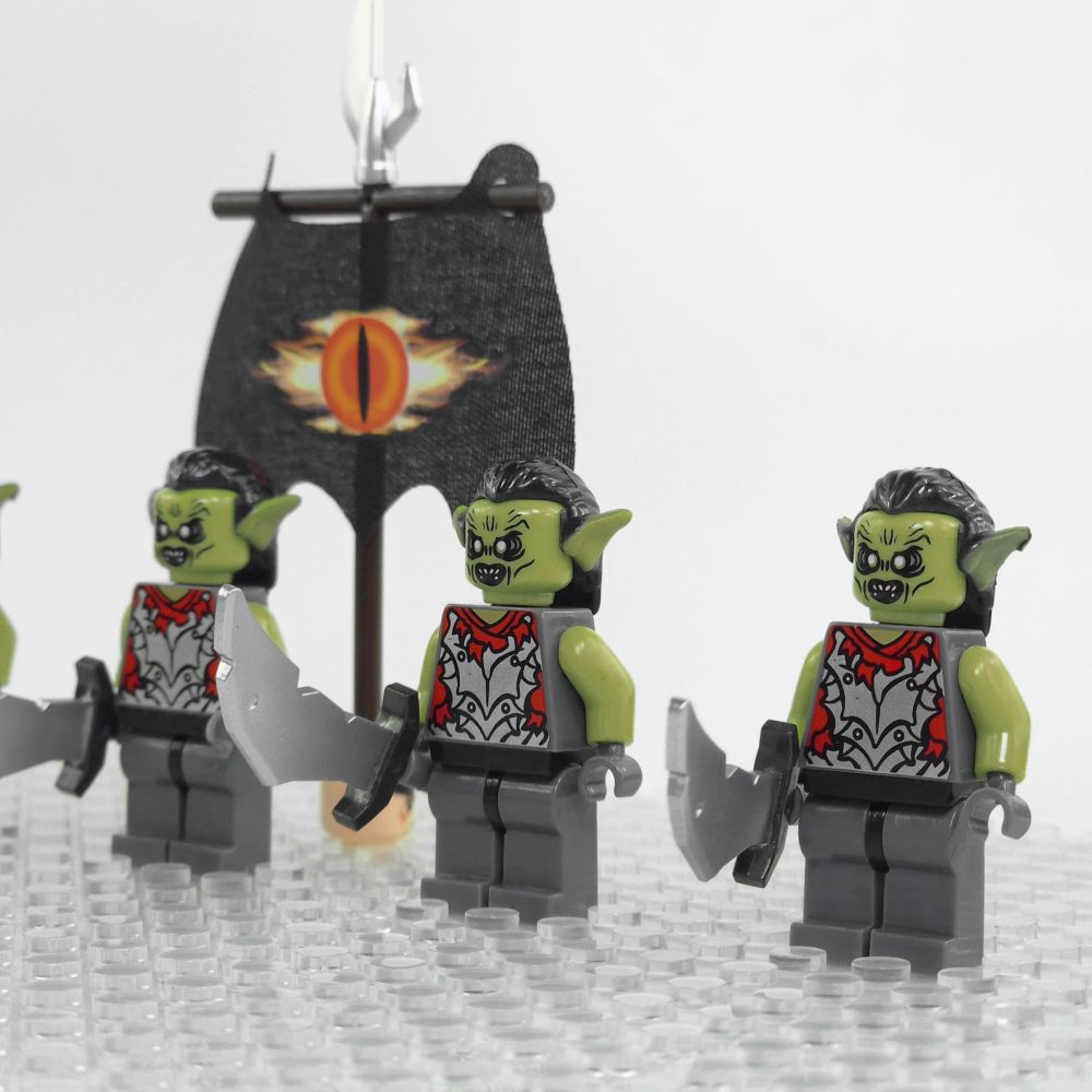 Lord the Rings Moria Orcs Block Figures Set 5pcs