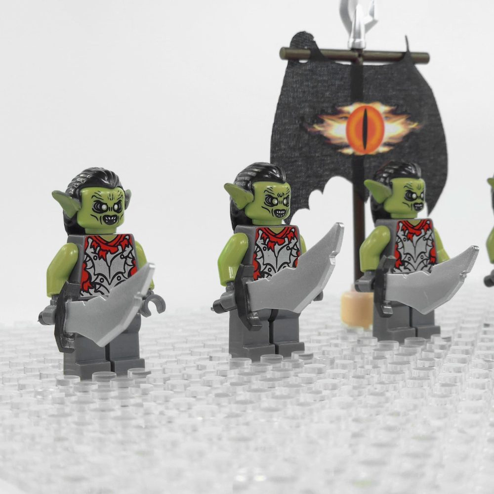 Lord the Rings Moria Orcs Block Figures Set 5pcs