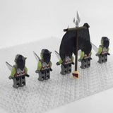 Lord the Rings Moria Orcs Block Figures Set 5pcs