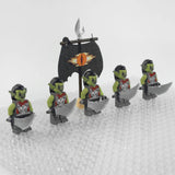 Lord the Rings Moria Orcs Block Figures Set 5pcs