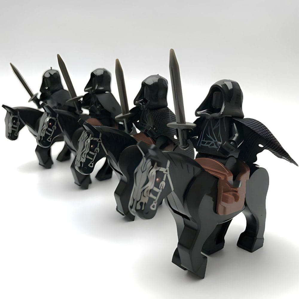 Lord the Rings Nazgul Witch King Black Riders Block Figures Set 18pcs