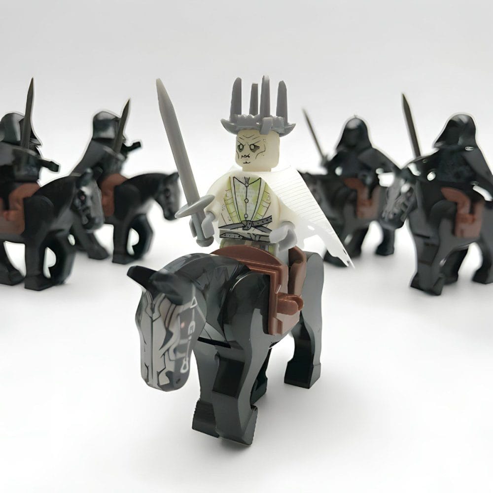 Lord the Rings Nazgul Witch King Black Riders Block Figures Set 18pcs