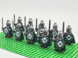 Lord the Rings Riders Rohan Long Swords Block Figures Set 10pcs