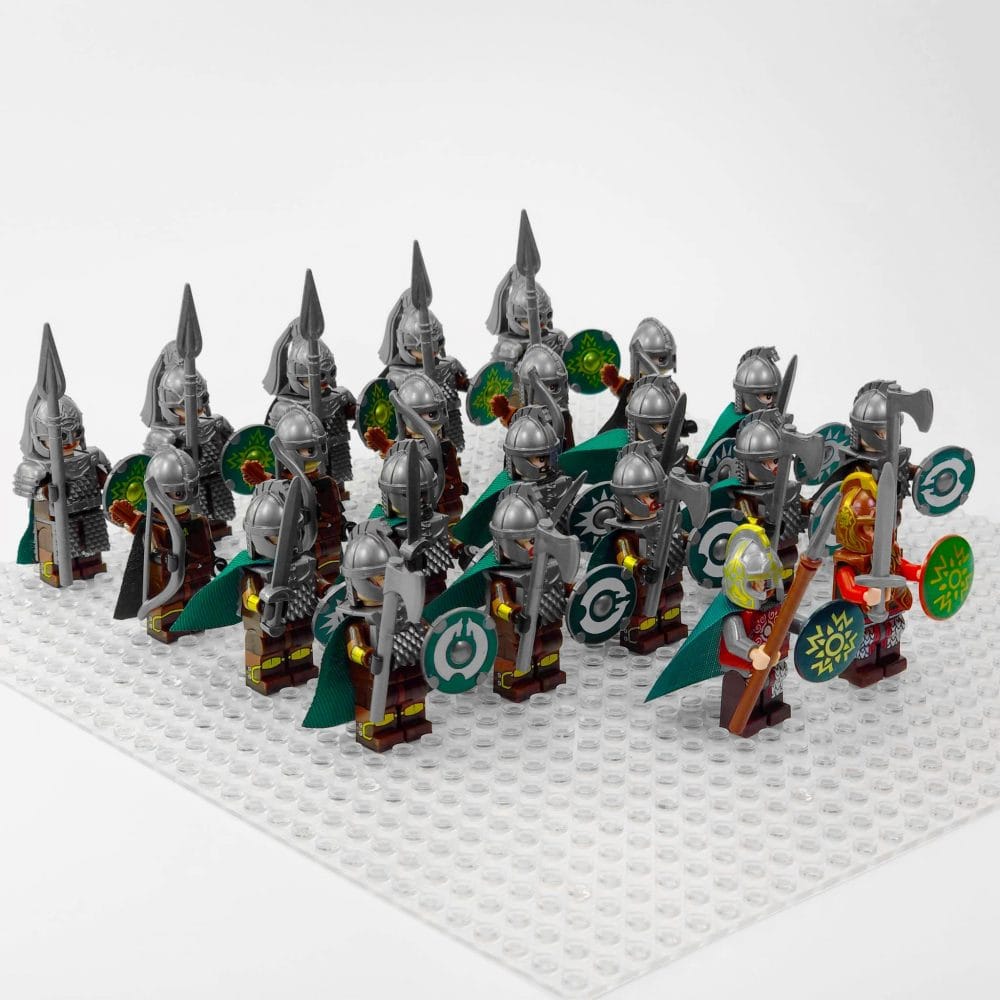 Lord the Rings Riders Rohan Rohirrim Minifigure Army 22pcs