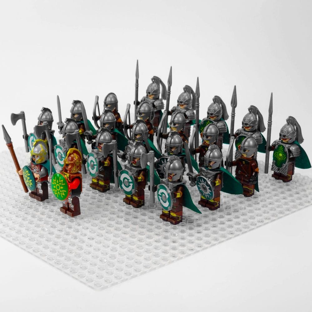 Lord the Rings Riders Rohan Rohirrim Minifigure Army 22pcs