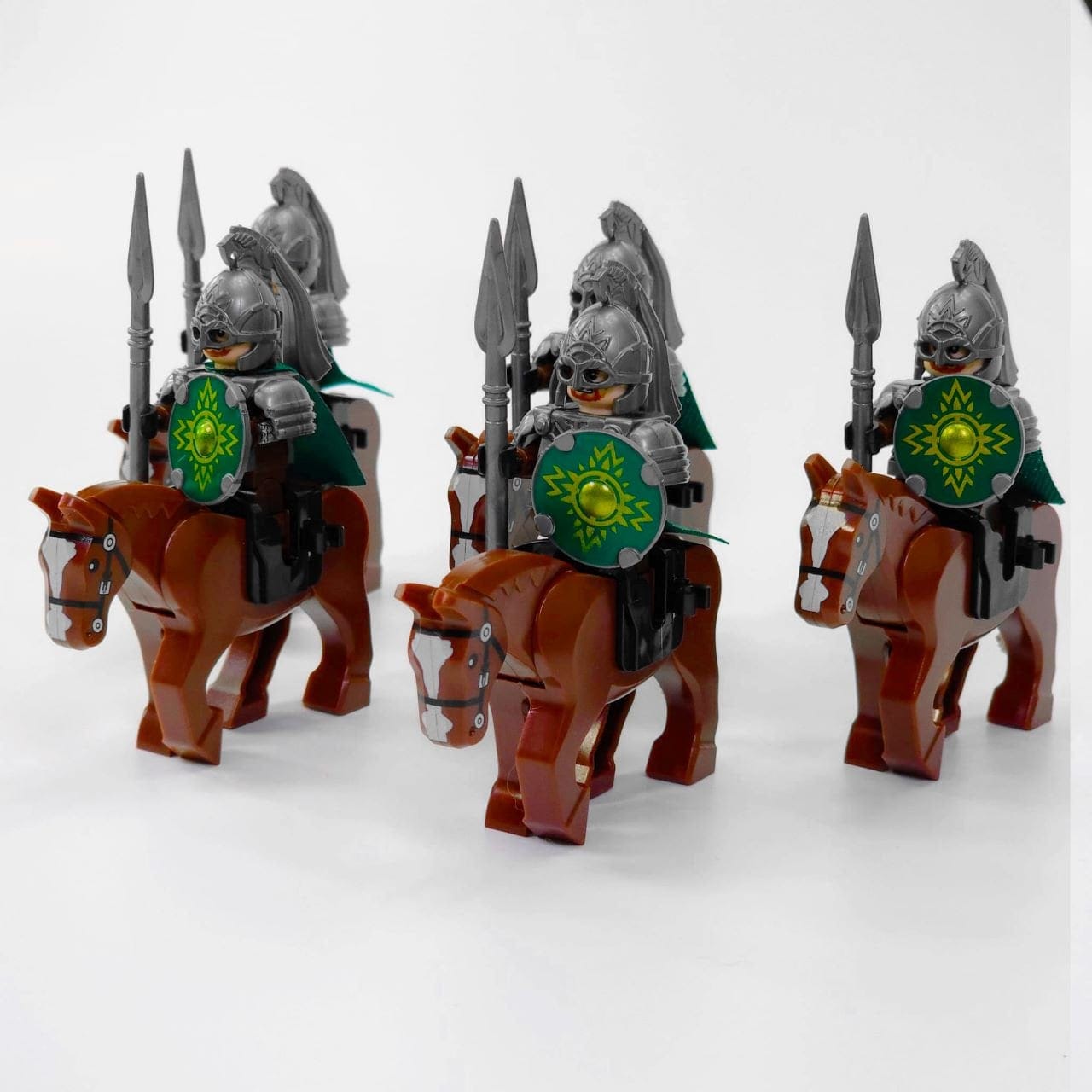 Lord the Rings Riders Rohan Rohirrim Block Figures Set 10pcs
