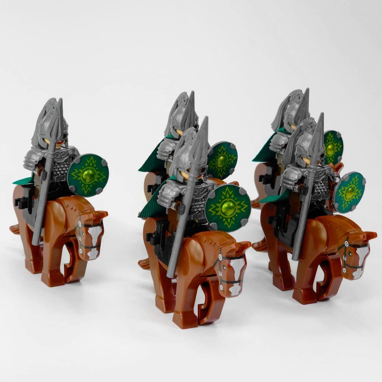 Lord the Rings Riders Rohan Rohirrim Block Figures Set 10pcs