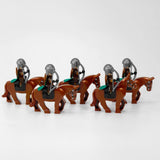 Lord the Rings Riders Rohan Rohirrim Block Figures Set 10pcs