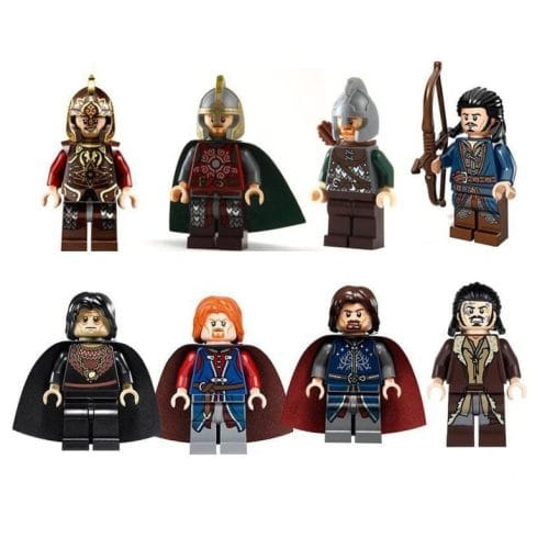 Lord the Rings Rohan Block Figures Set 8pcs